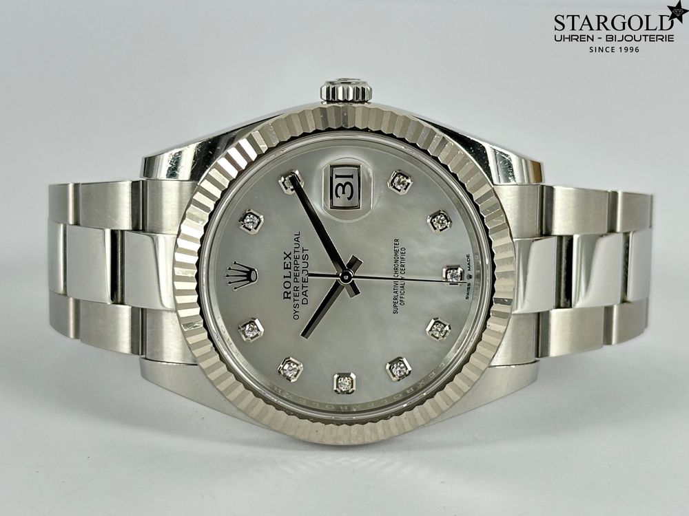 Rolex Datejust 41 mit Diamanten - 126334