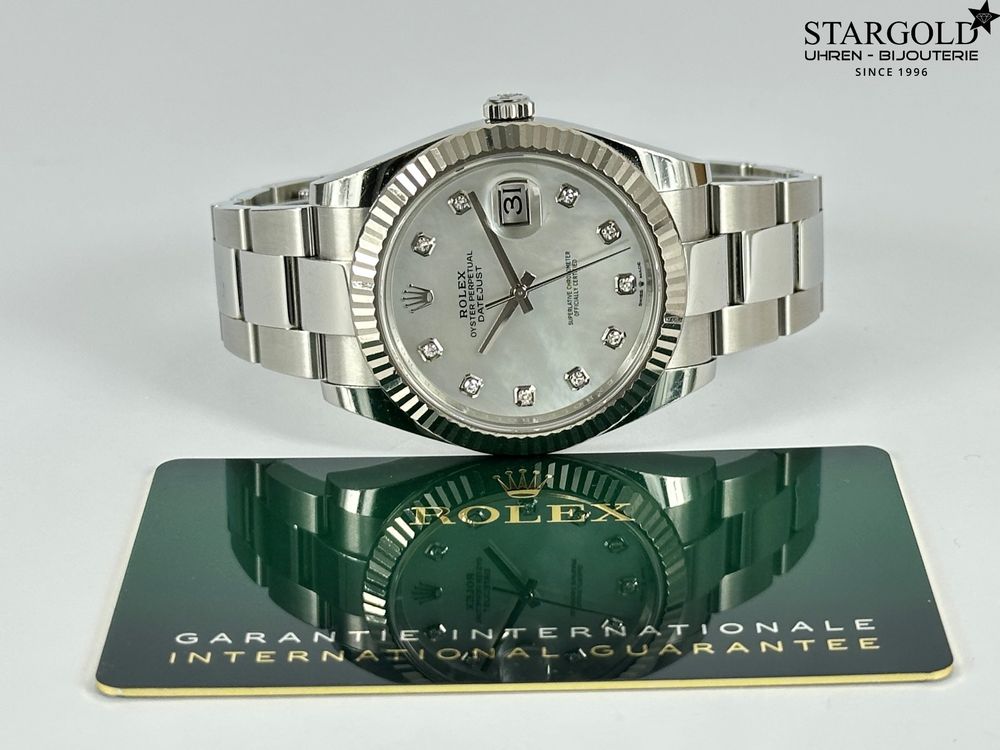 Rolex Datejust 41 mit Diamanten - 126334