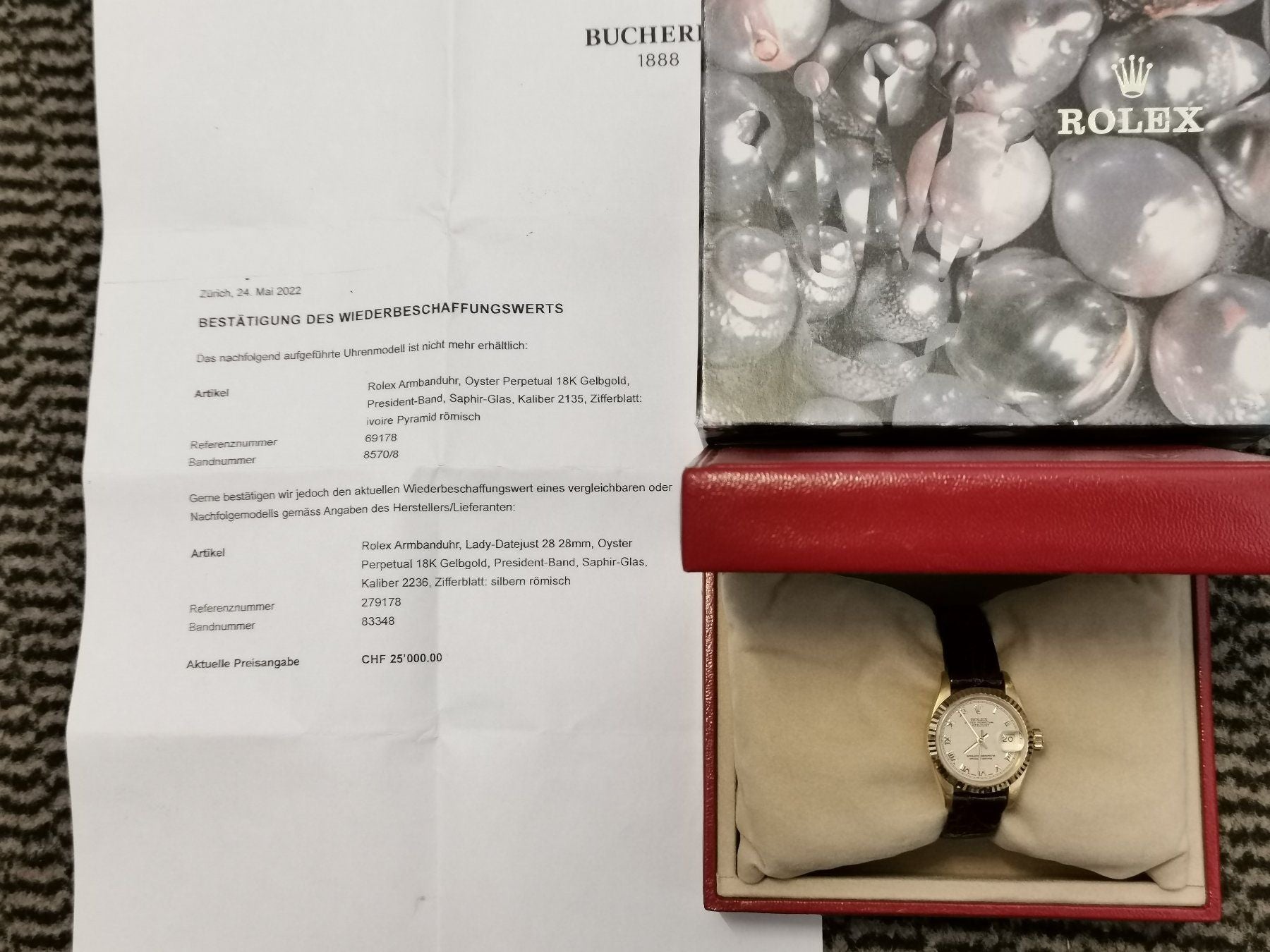 Rolex Datejust 69178 Gelbgold 18K