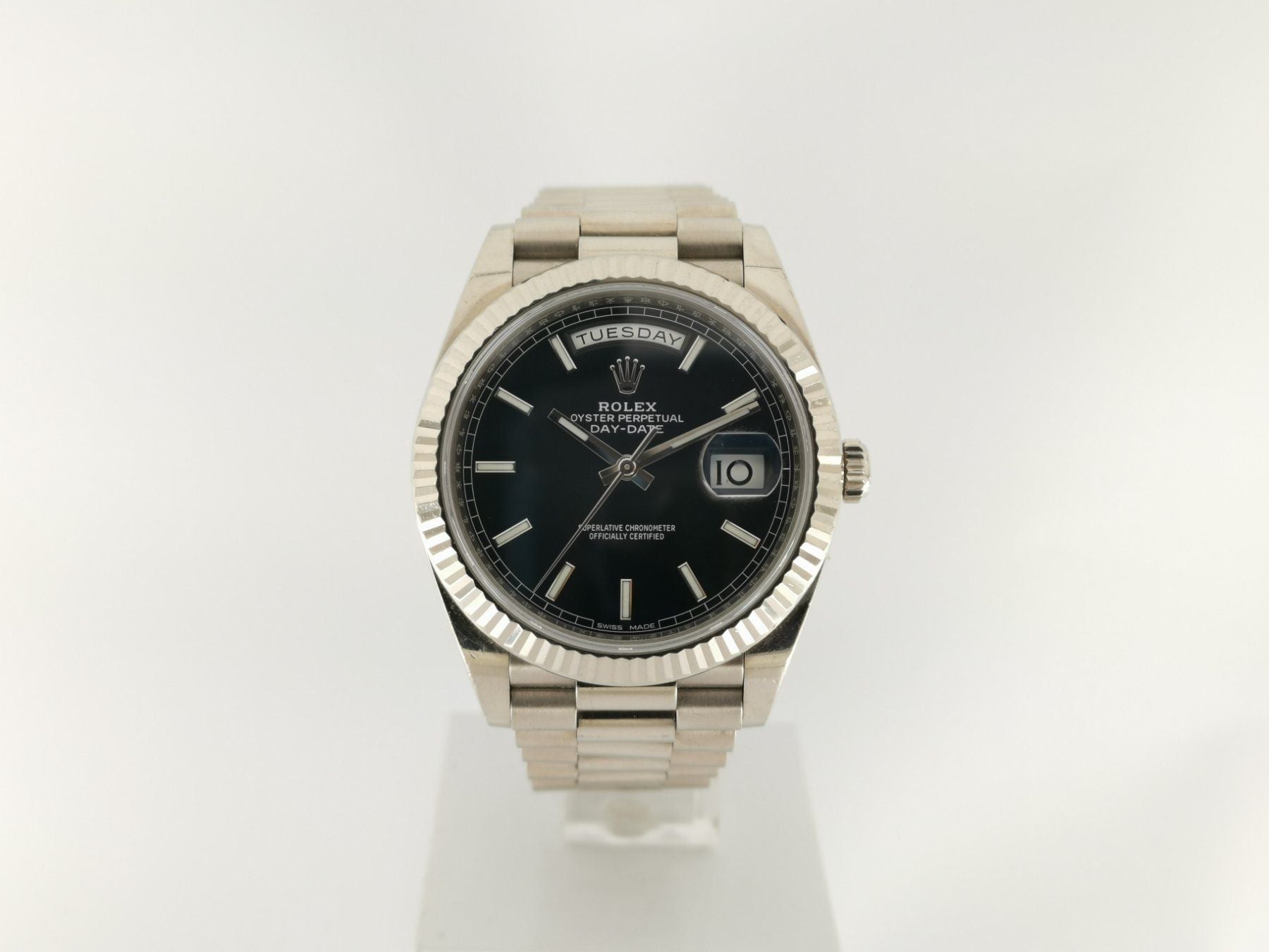 Rolex Day-Date 18K white gold - 228239 (full set)