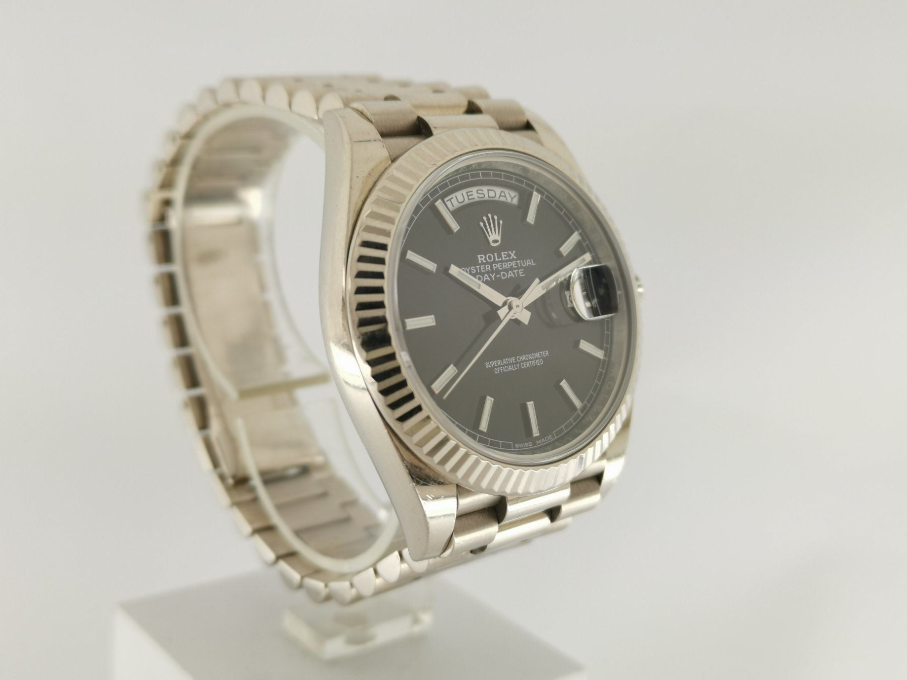 Rolex Day-Date 18K white gold - 228239 (full set)