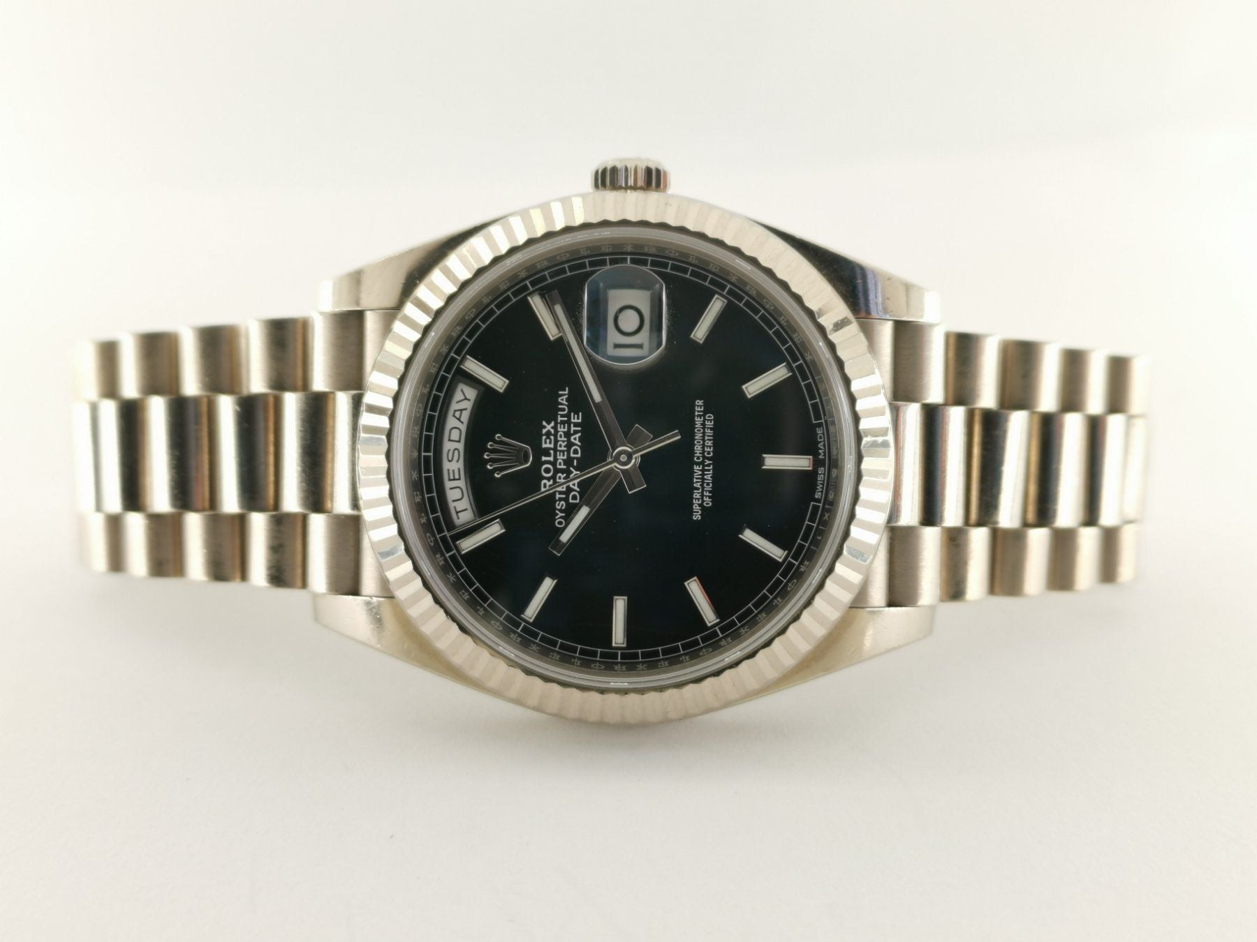Rolex Day-Date 18K white gold - 228239 (full set)