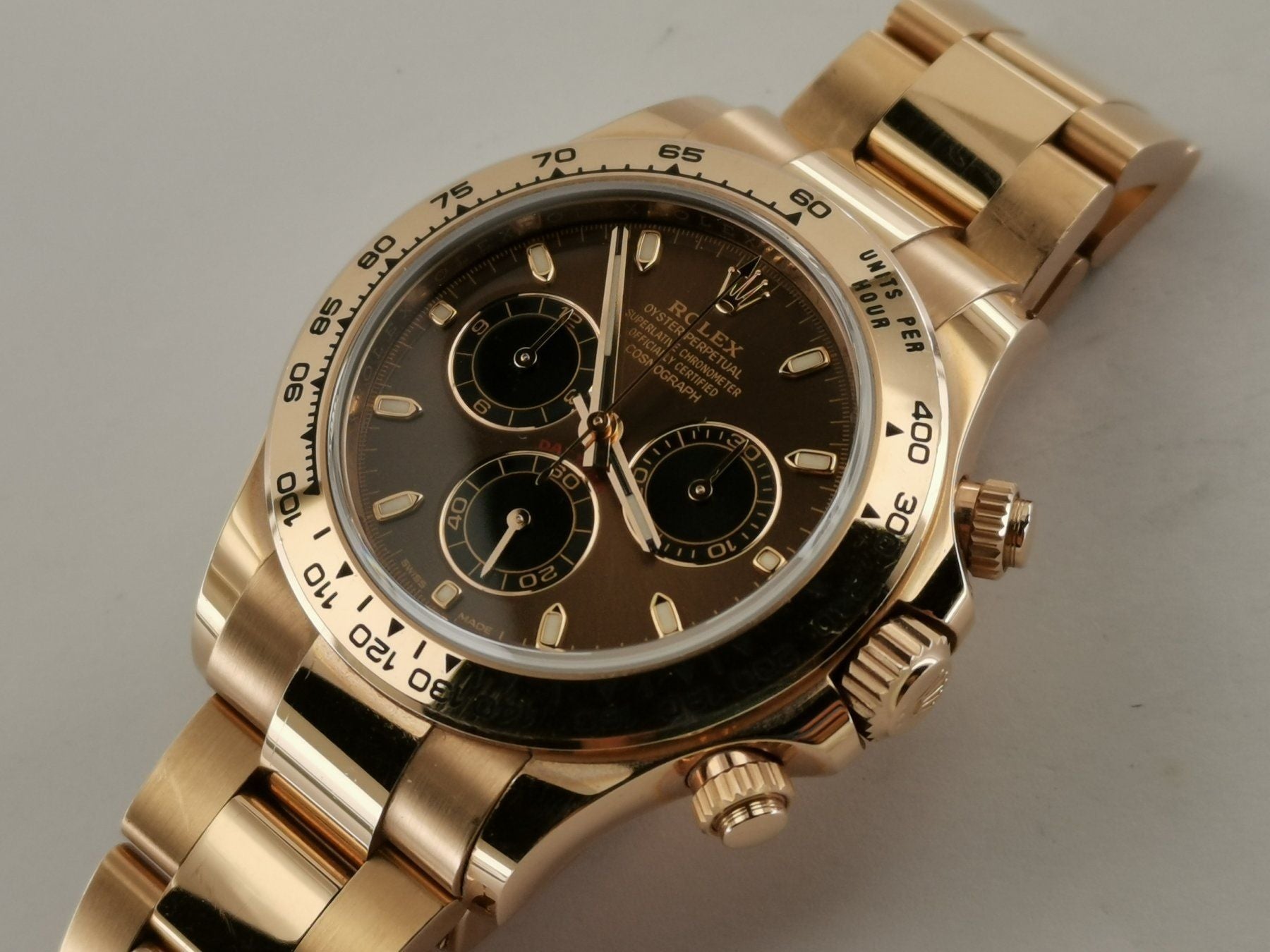 Rolex Daytona Rosegold Chocolate Dial 116505