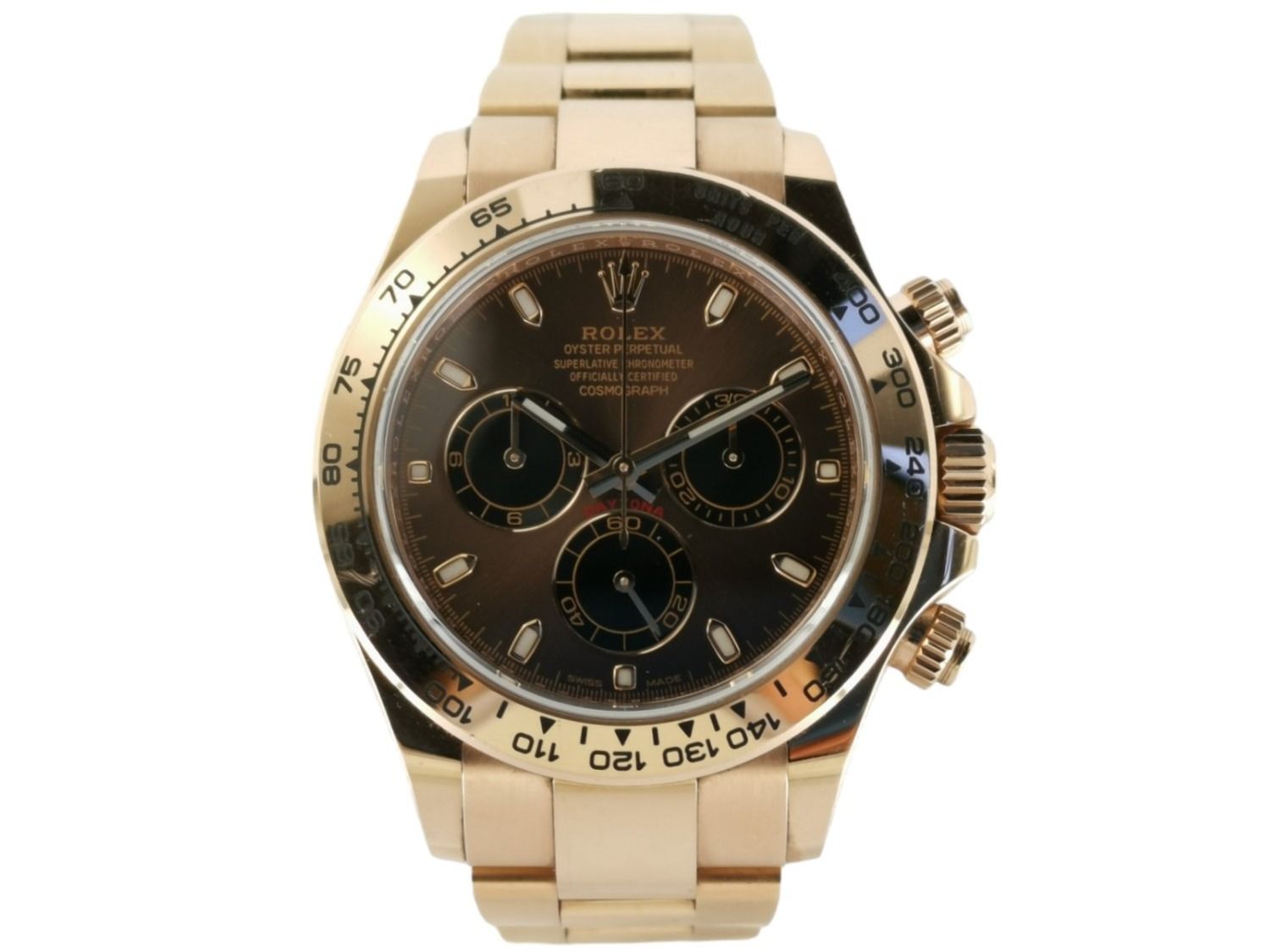 Rolex Daytona Rosegold Chocolate Dial 116505