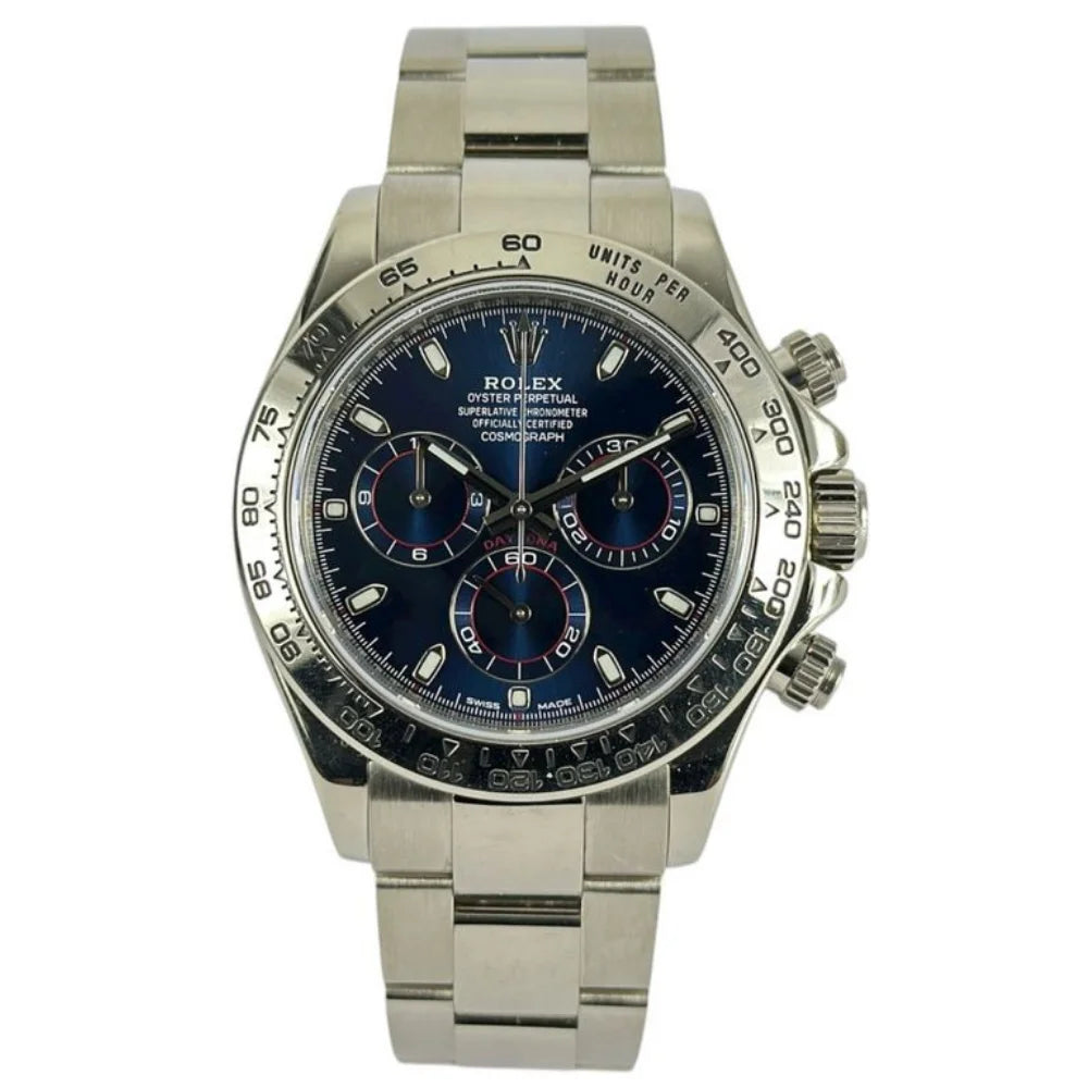 Rolex Daytona white gold blue - 116509