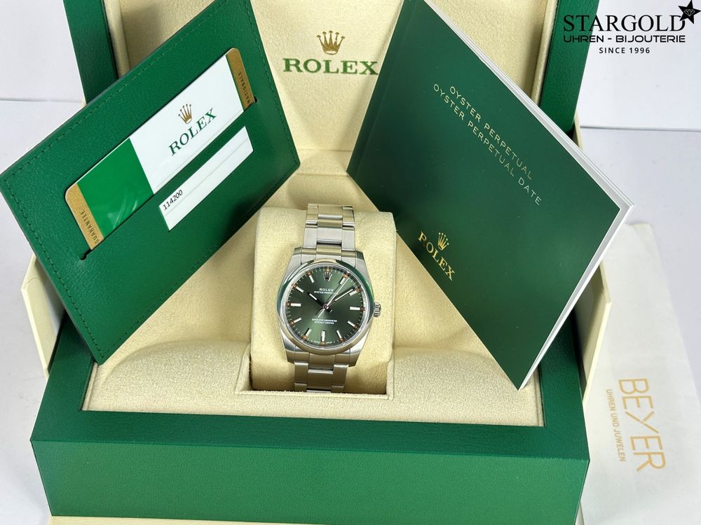 Rolex Oyster Perpetual 34 Grün - 114200