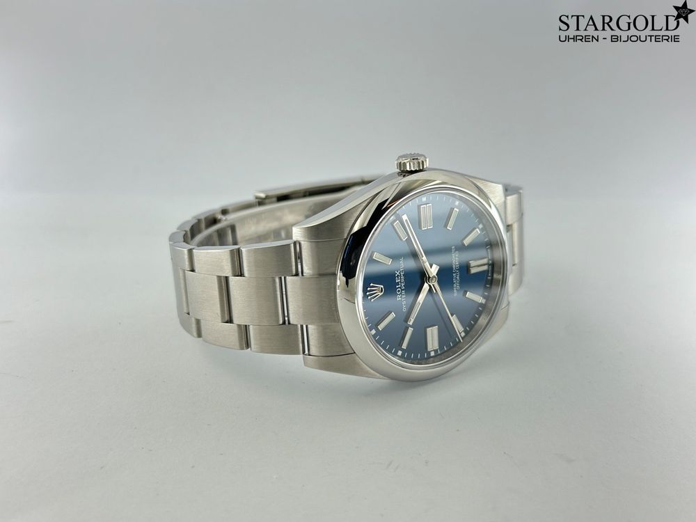 Rolex Oyster Perpetual Blau 41 - 124300
