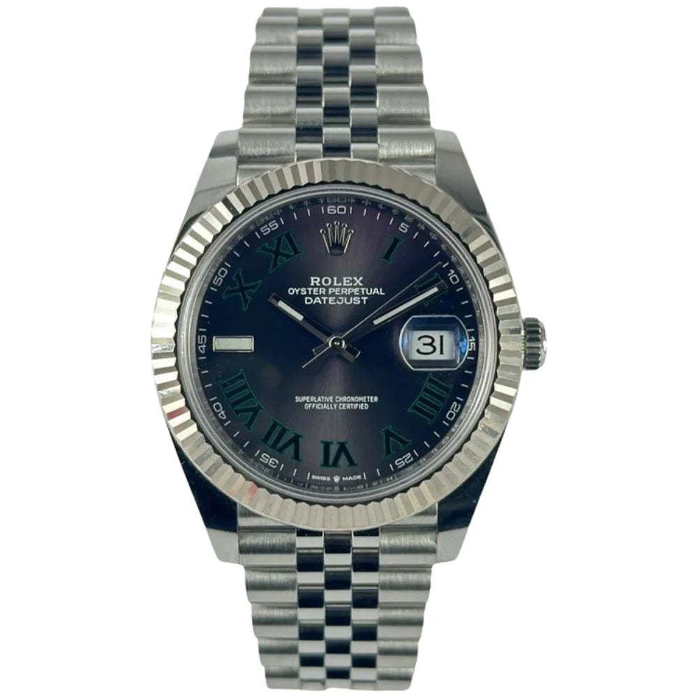 Rolex Wimbledon Datejust 41 MM Gebrauchte Herrenuhr - 126334