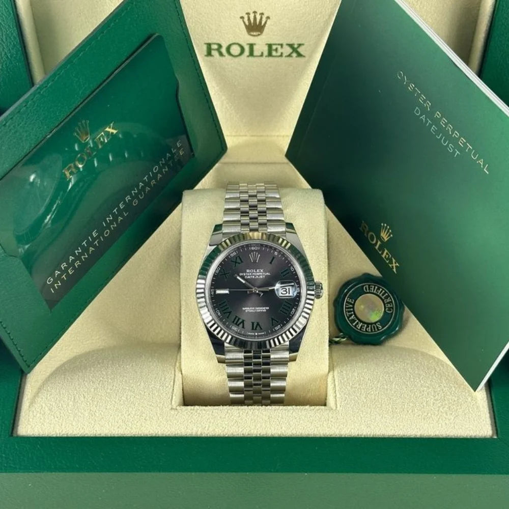 Rolex Wimbledon Datejust 41 MM Gebrauchte Herrenuhr - 126334