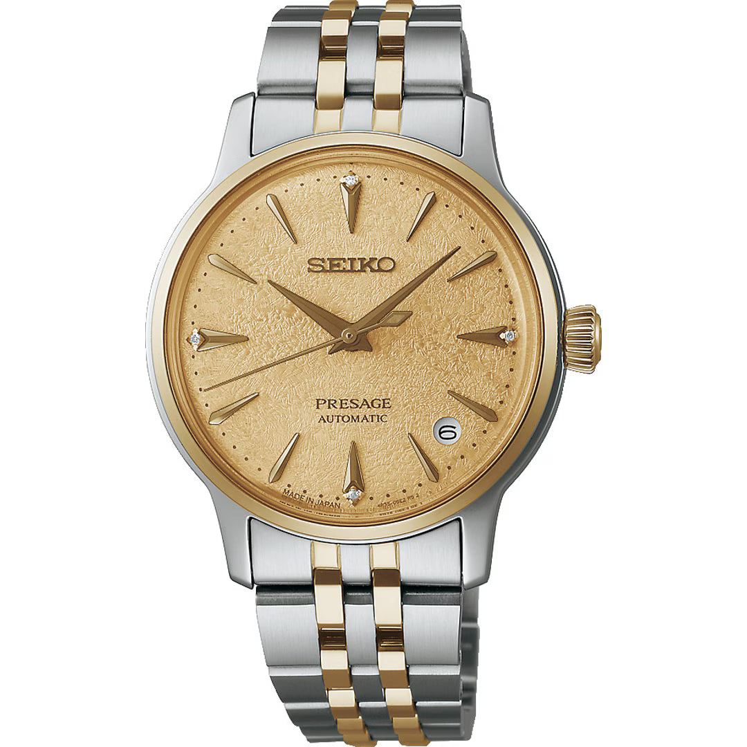Seiko Presage Frozen Banana Daiquiri Cocktail Time 36mm auf Stargold.ch erhältlich.