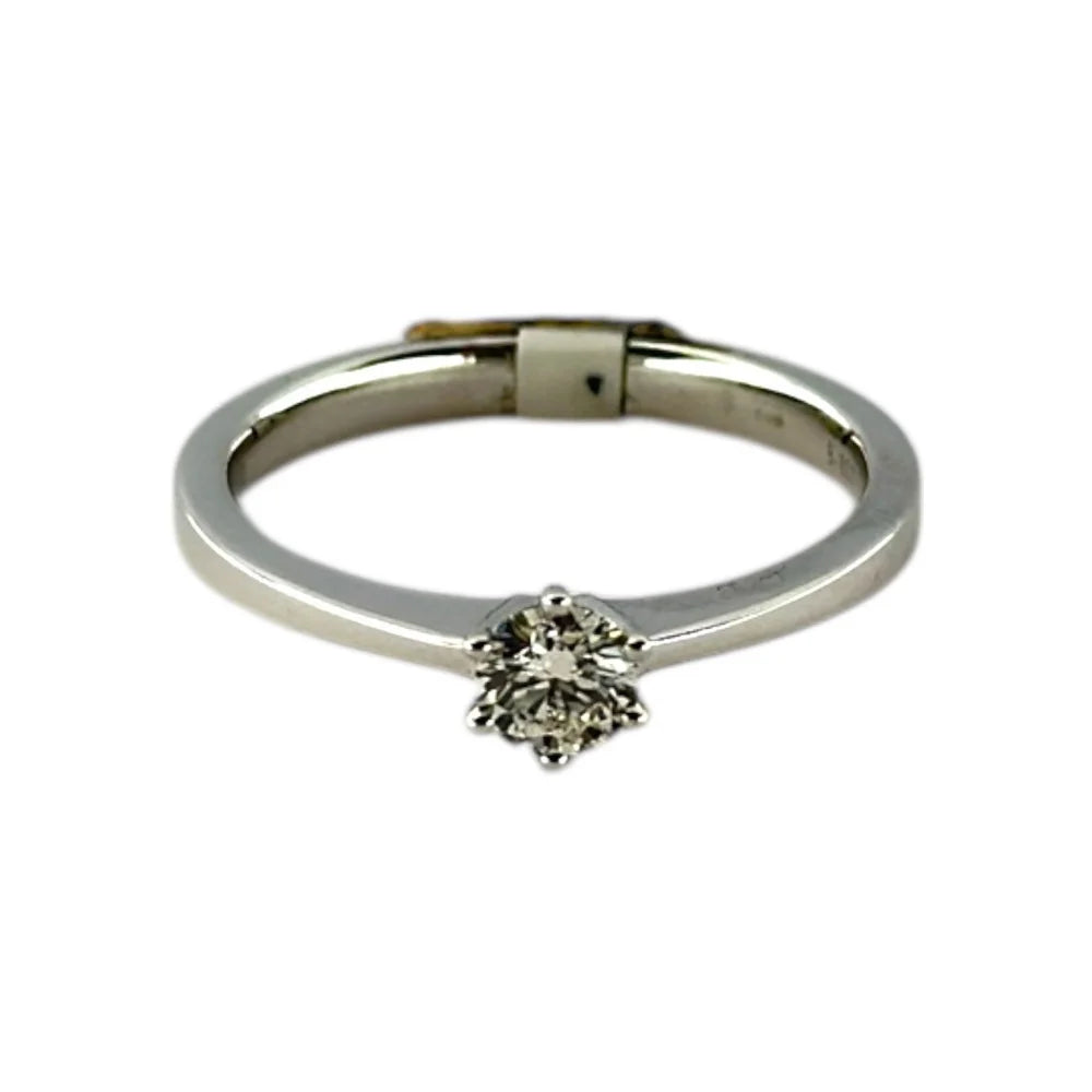 18K white gold ring with sapphire - RING05122