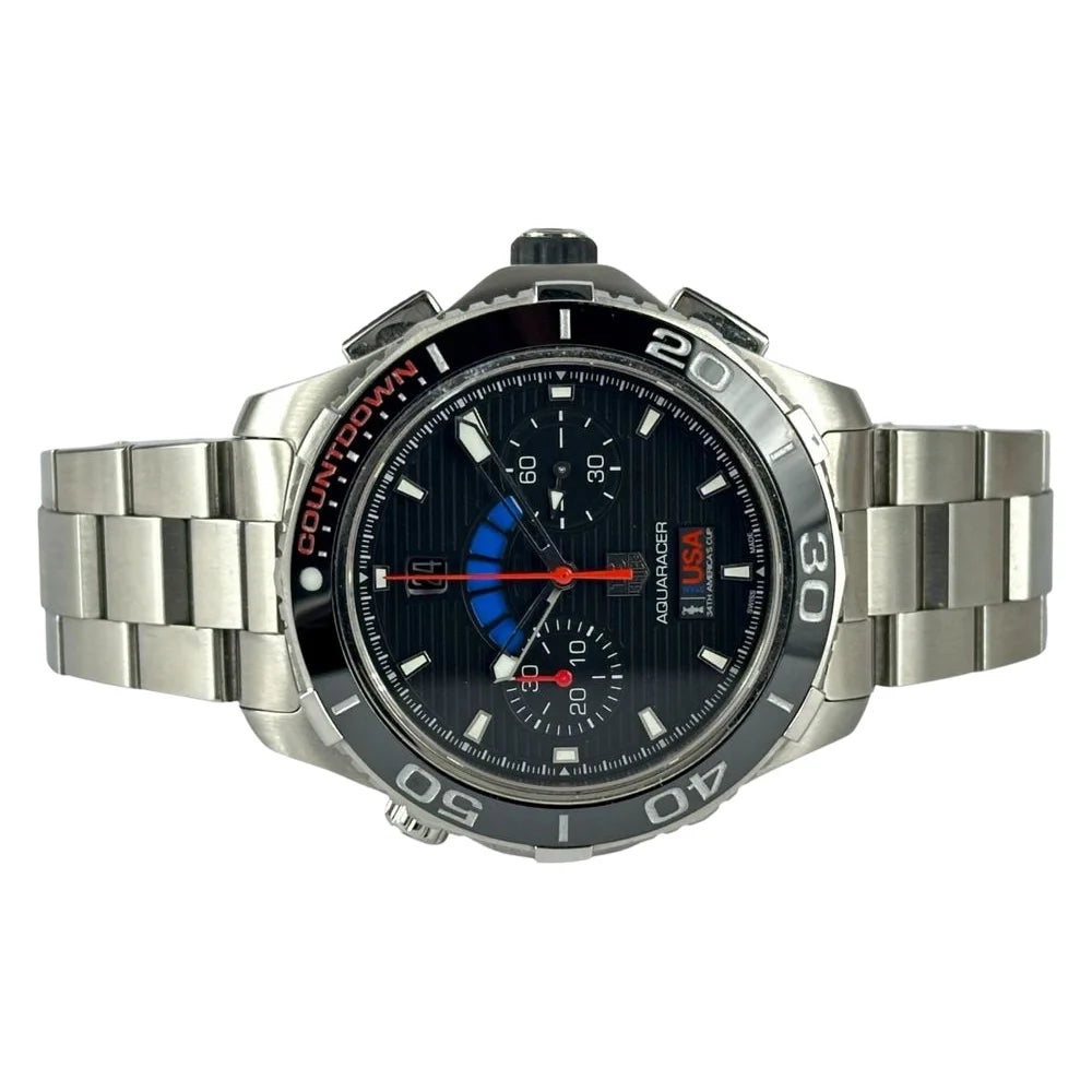 Tag Heuer Aquaracer 500M USA America's Cup Pre-Owned Herrenuhr - CAK211B