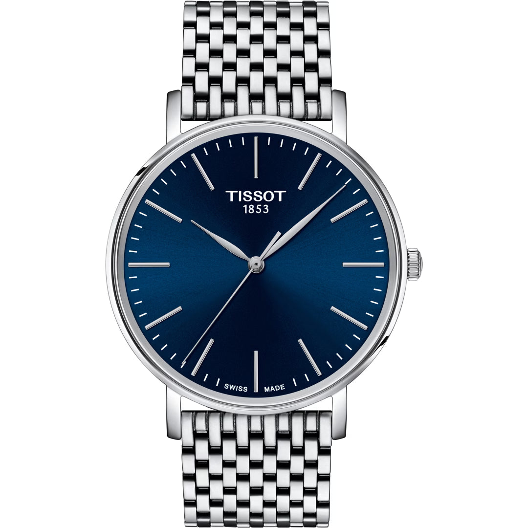 Tissot Everytime Gent Silber / Blau auf Stargold.ch erhältlich.