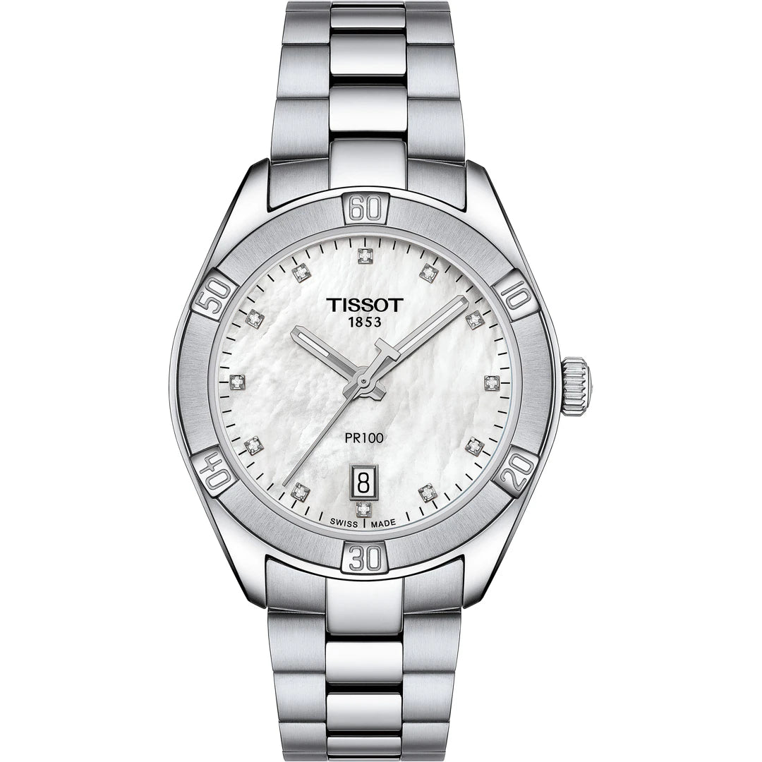 Tissot PR 100 Quartz 34mm Bicolor auf Stargold.ch erhältlich.