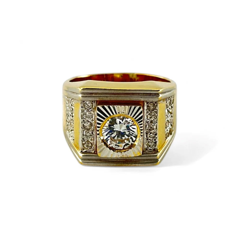 18K white gold ring with zirkonia - RING05122 