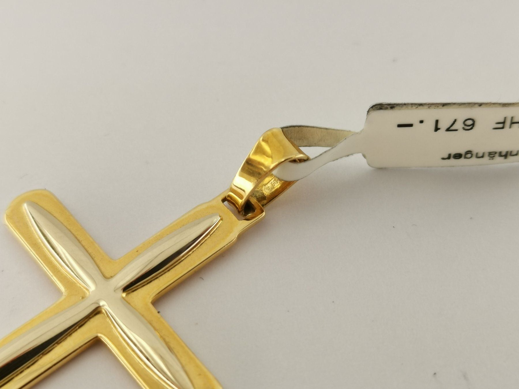 18K Gold Kreuz Anhänger - 390 CHF Zürich
