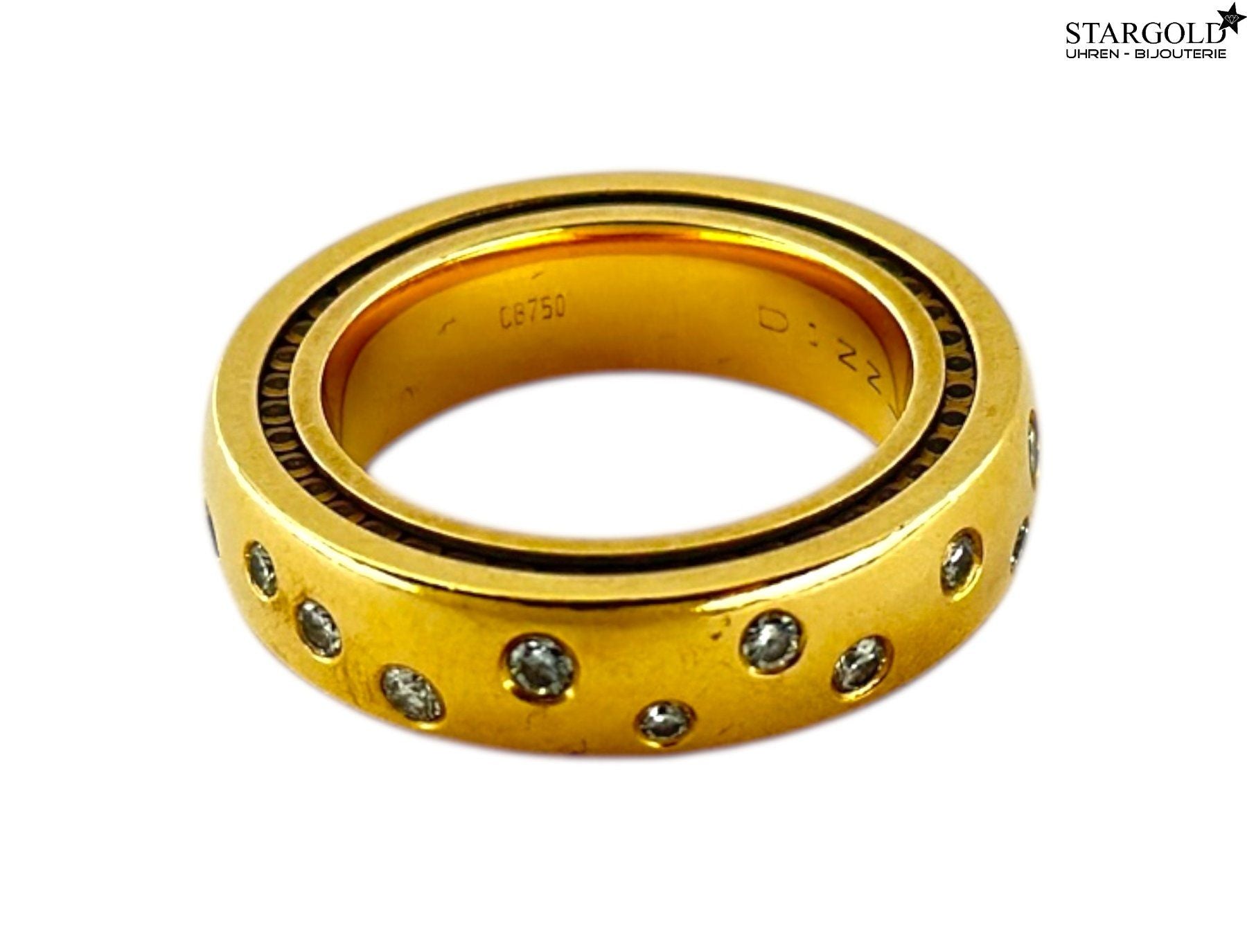 Ring 18K Gelbgold 750 mit Diamanten