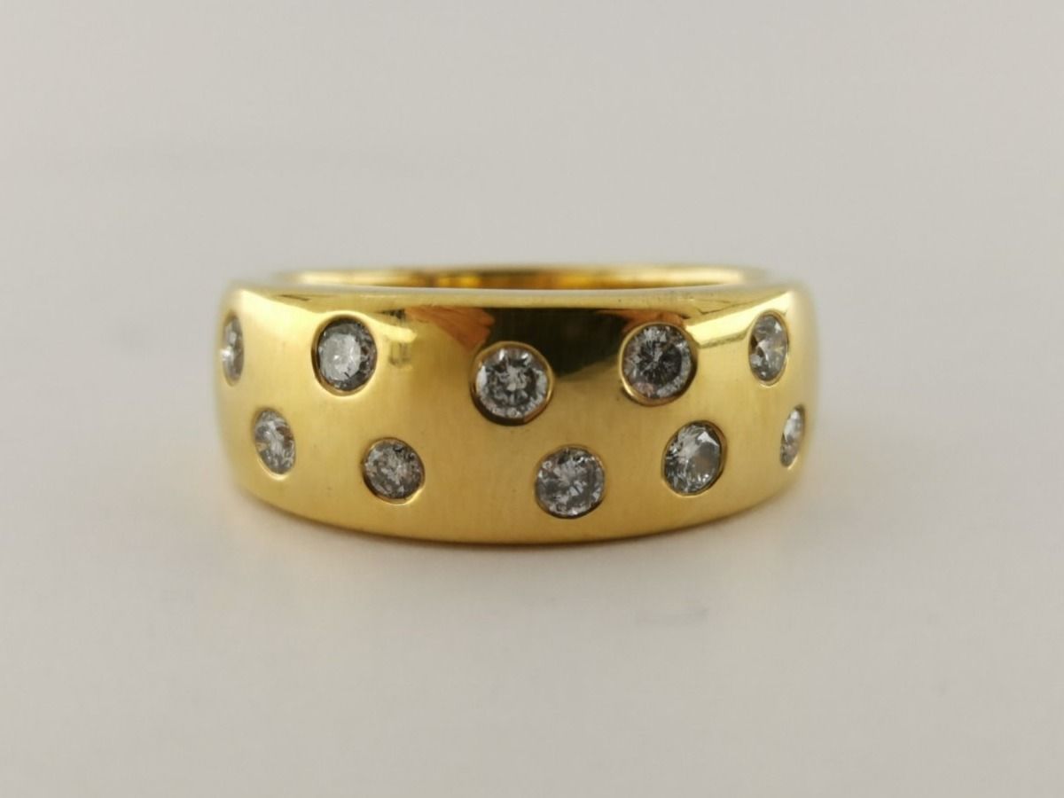 18K Goldring mit Diamanten - RING061221