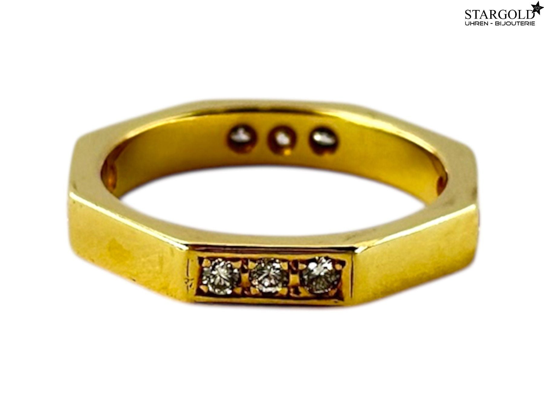 Ring 18K Gelbgold 750 mit Diamanten
