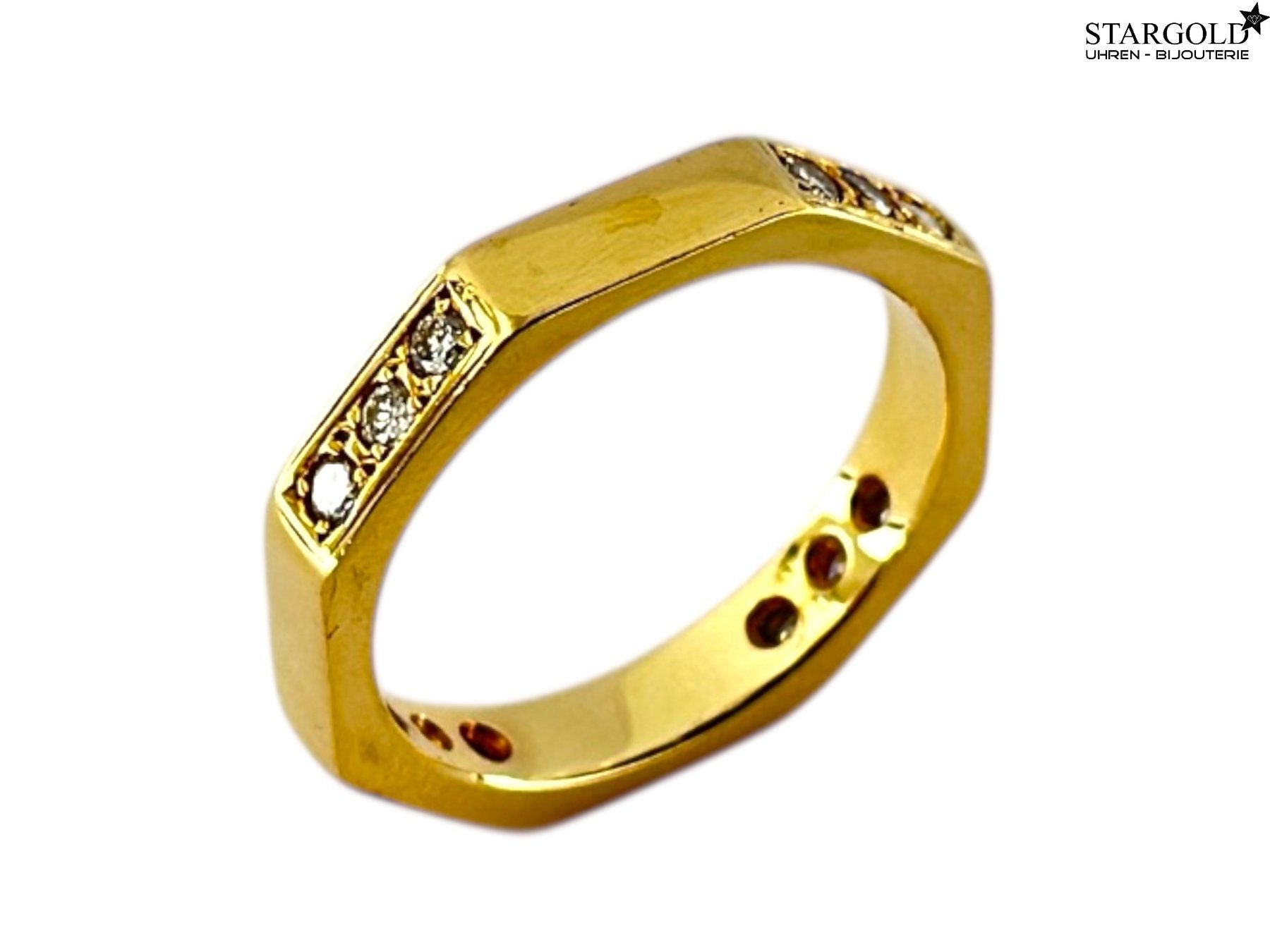 Ring 18K Gelbgold 750 mit Diamanten
