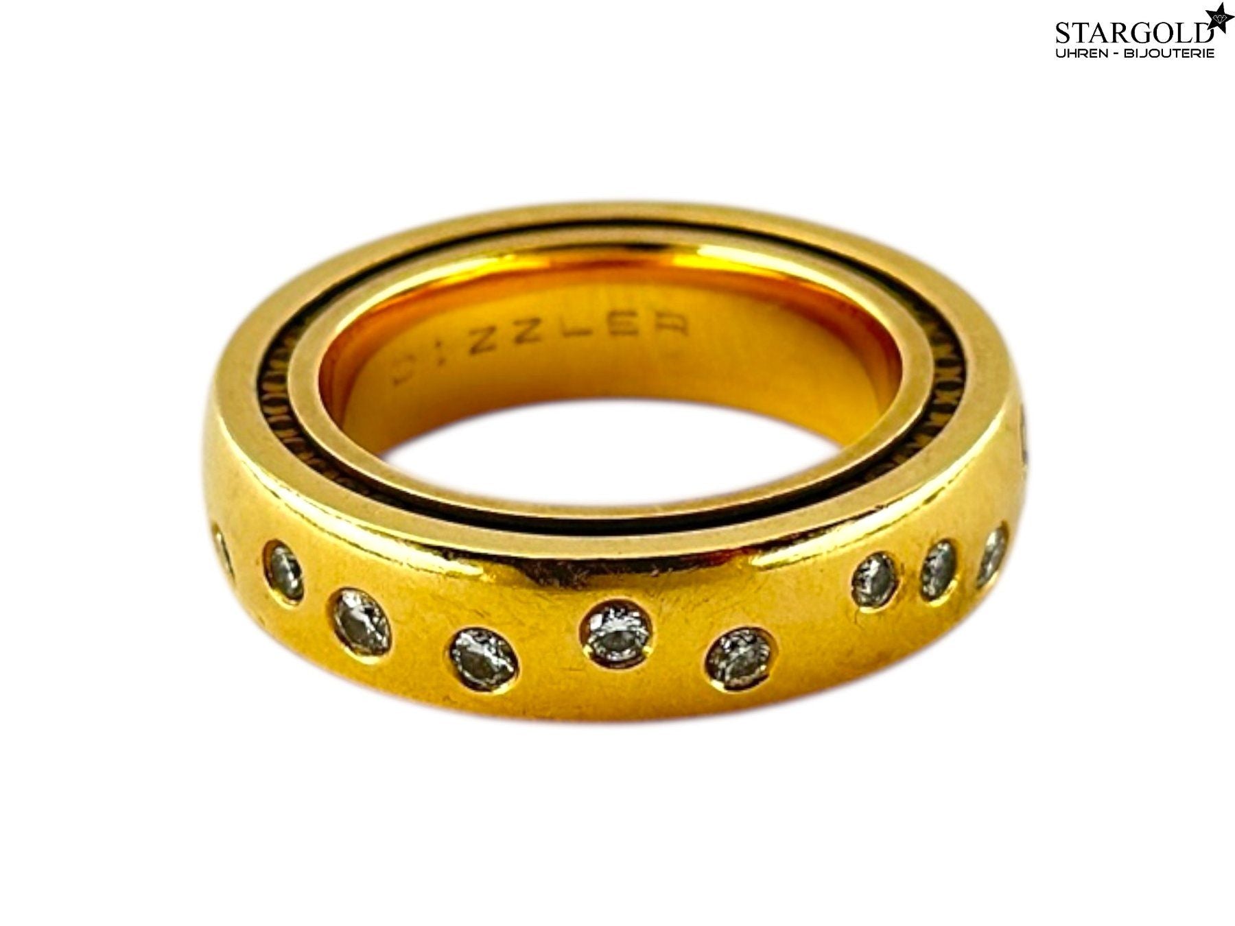 Ring 18K Gelbgold 750 mit Diamanten