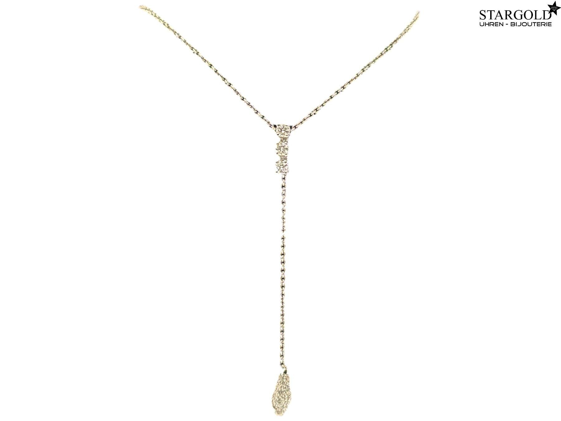 18K Kette Weissgold 750 mit Brillanten