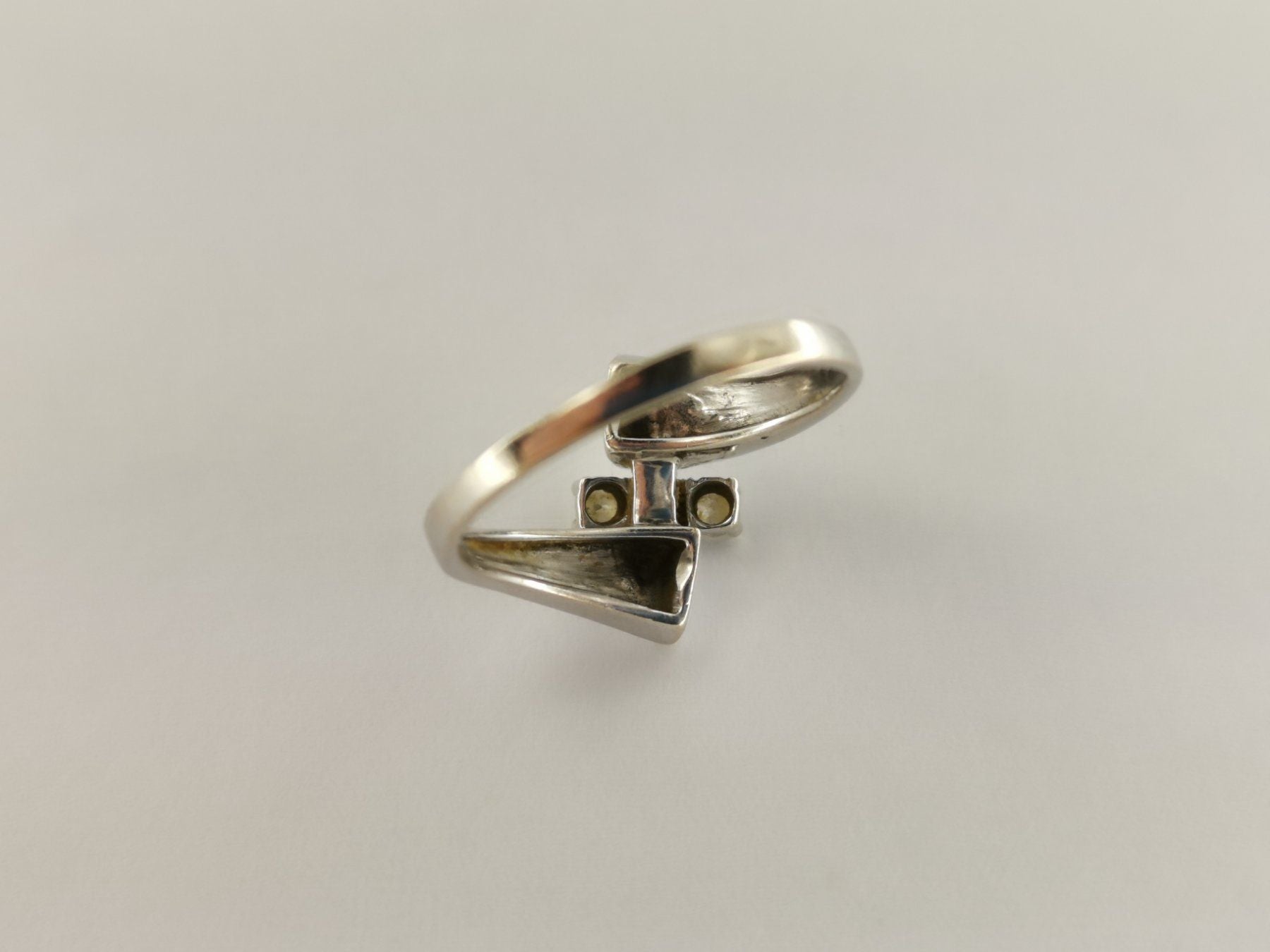 18K Weissgold Ring mit Diamanten - RING0612