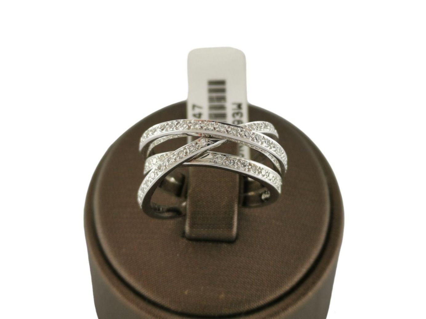 18K Weissgold Ring mit Diamanten - RING06127