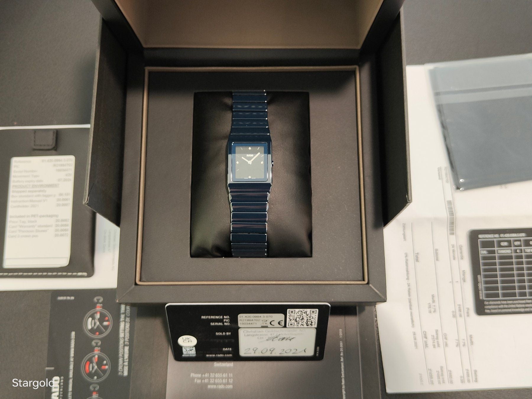 Rado Ceramica S Jubilé - R21994702 - with box and papers