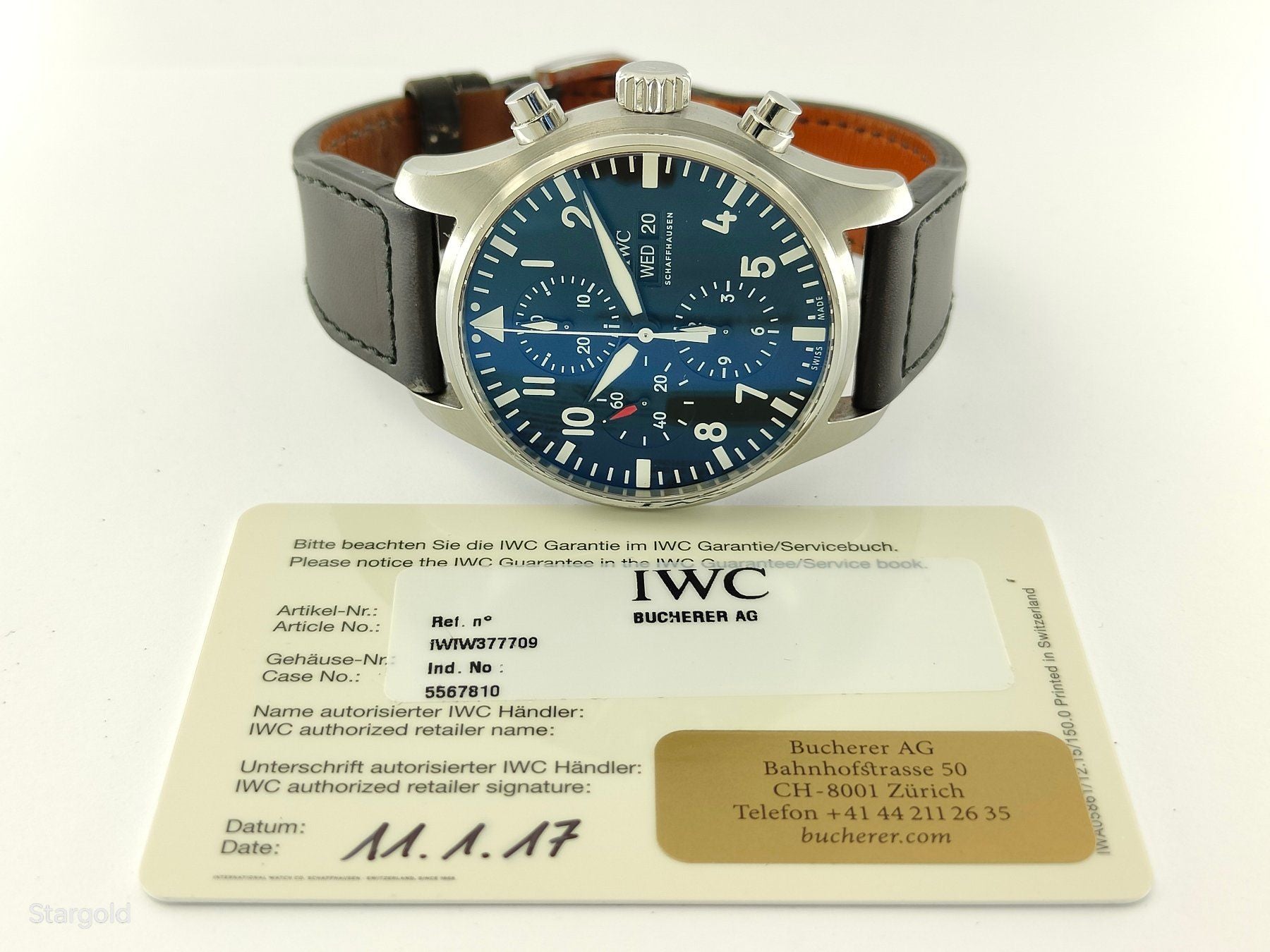 IWC Montre d'Aviateur Chronographe IW377709