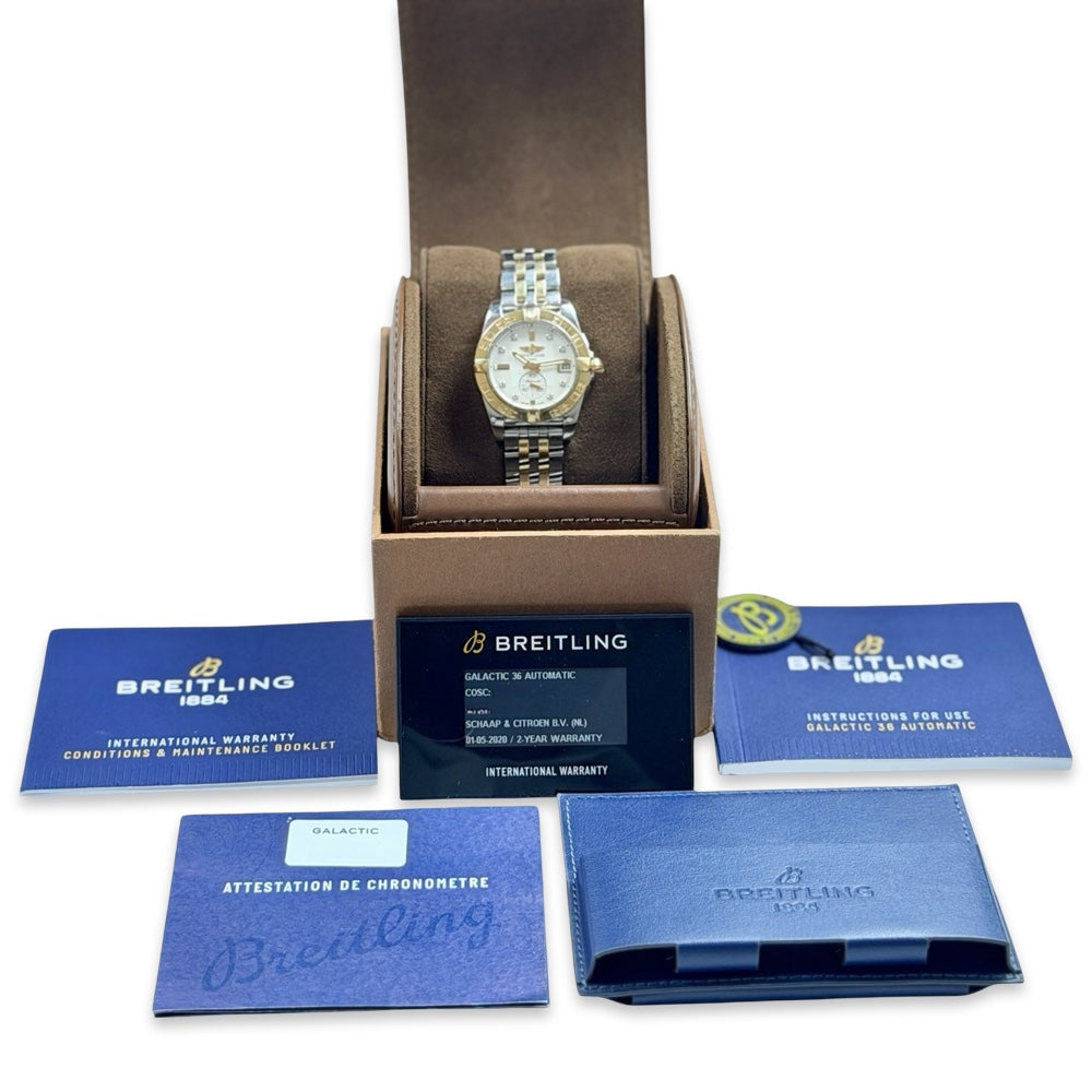 Breitling Galactic 36 Mother of Pearl Diam. - C37330121A2C1