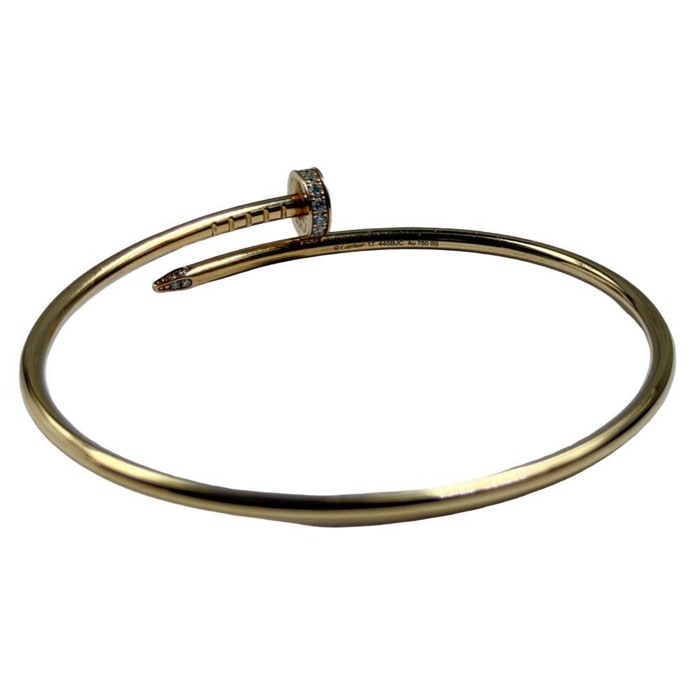 Cartier Juste un Clou Armreif, kleines Modell, Diamanten