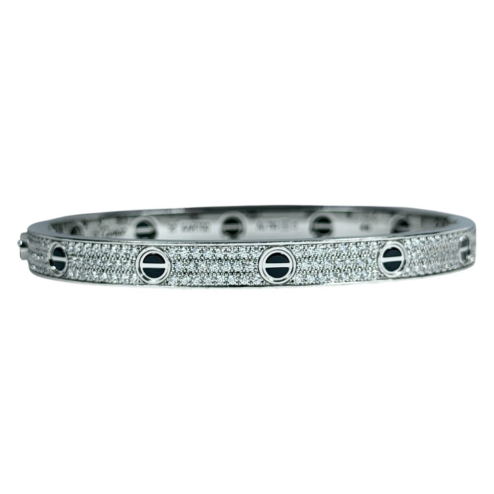 Cartier LOVE bracelet, classic model, paved, ceramic auf Stargold.ch erhältlich.
