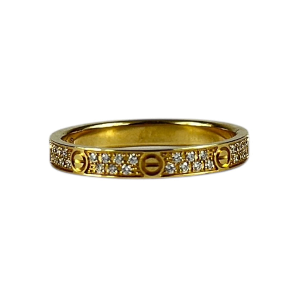 Cartier LOVE ring, mini model, paved auf Stargold.ch erhältlich.