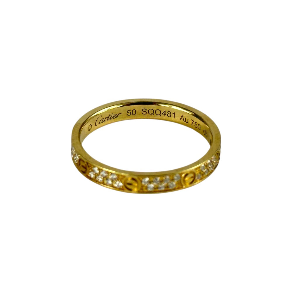 Cartier LOVE ring, mini model, paved