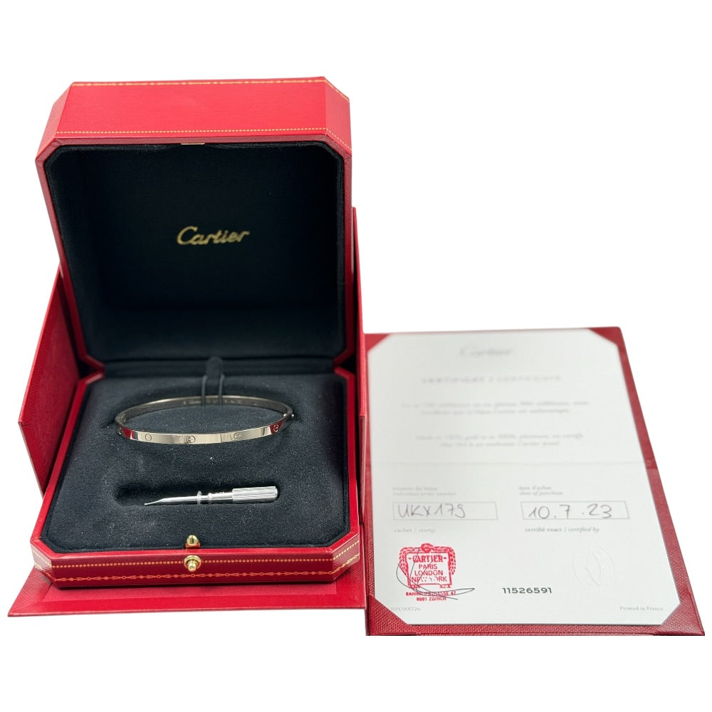 Cartier Love Bracelet in 18 Karat - 750 Weissgold
