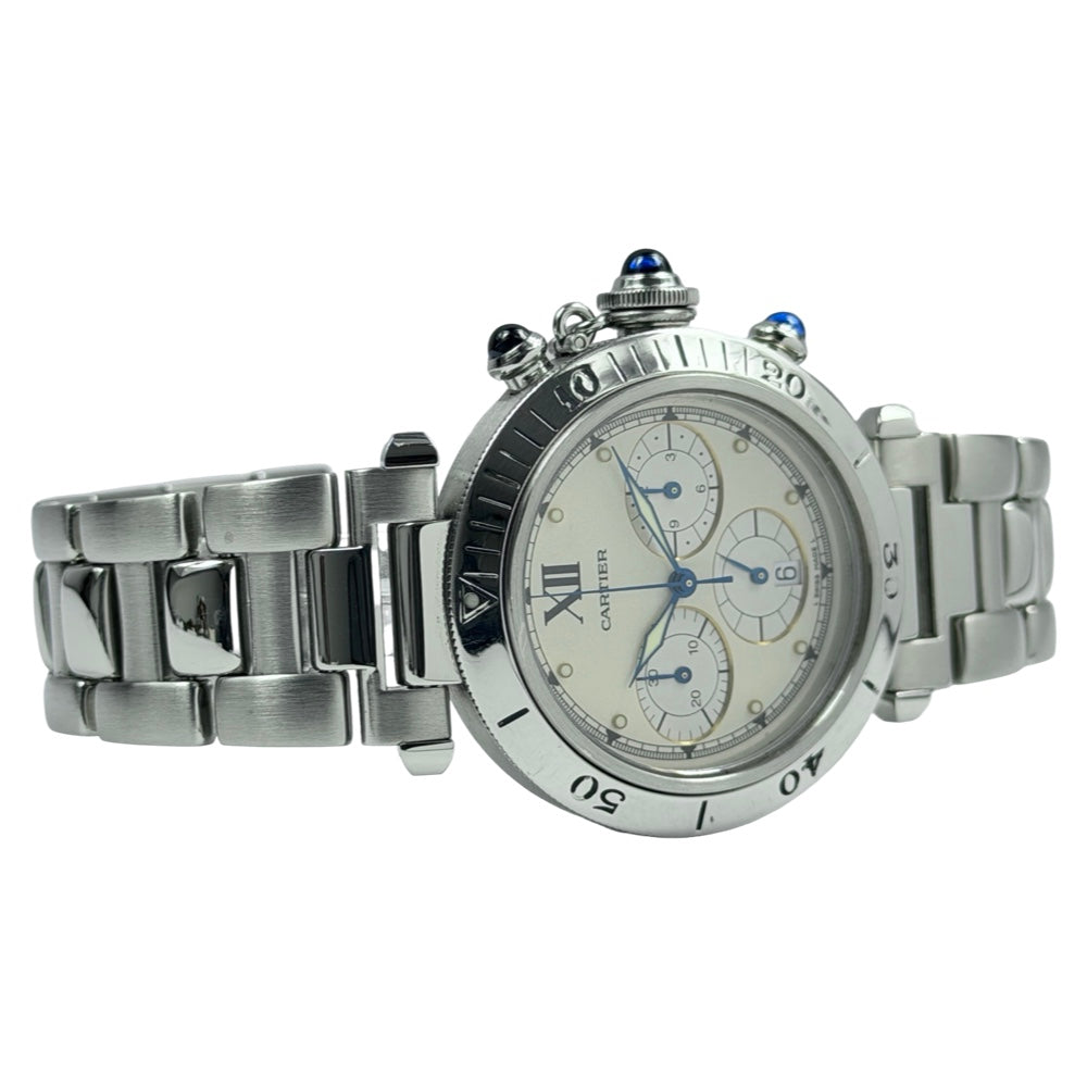 Cartier Pasha Chronograph Quarz - W31004H3