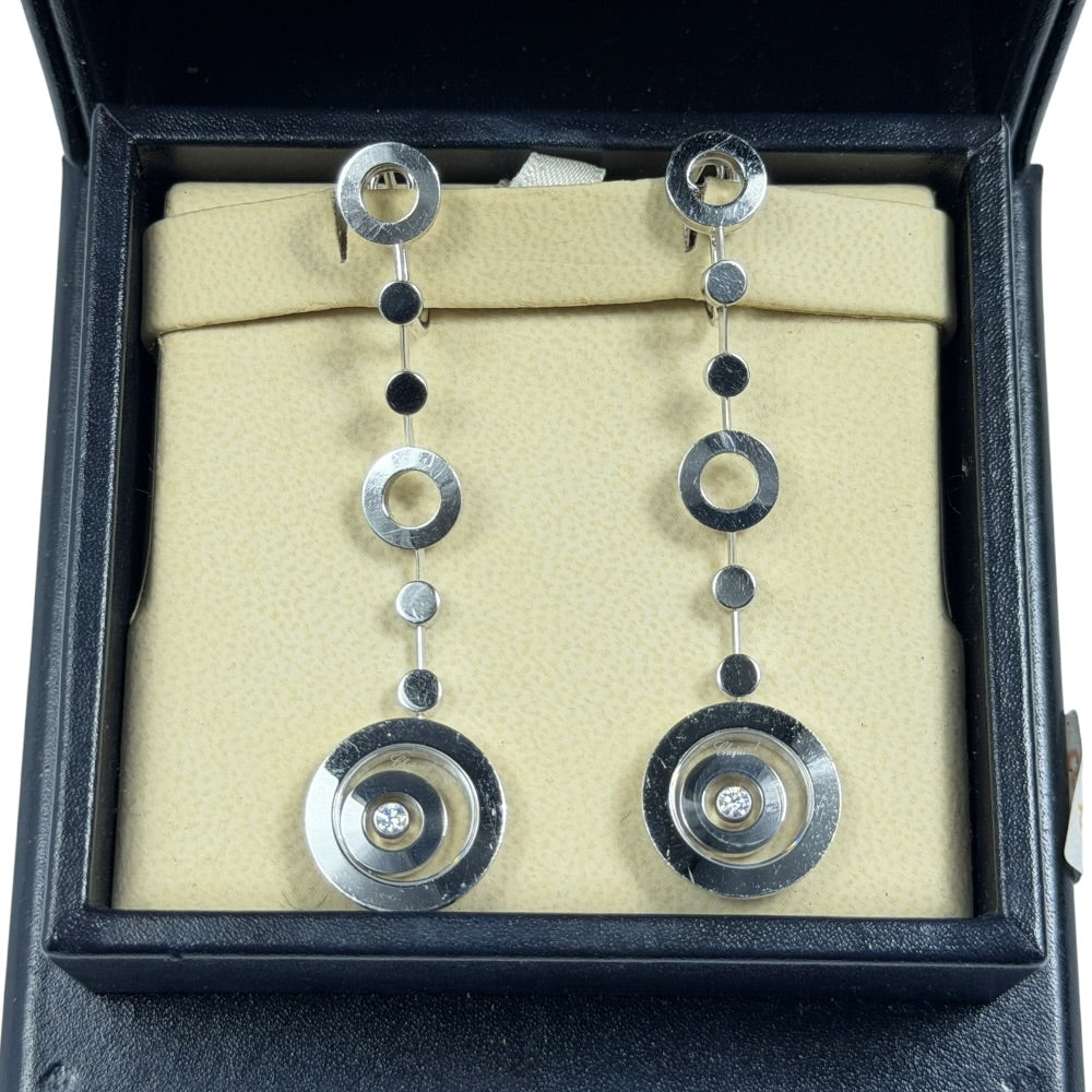 Chopard Happy Spirit Ohrclips 18K Weissgold auf Stargold.ch erhältlich.