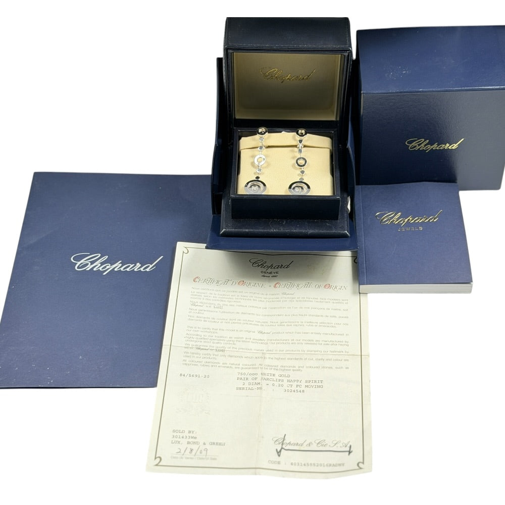 Chopard Happy Spirit Ohrclips 18K Weissgold