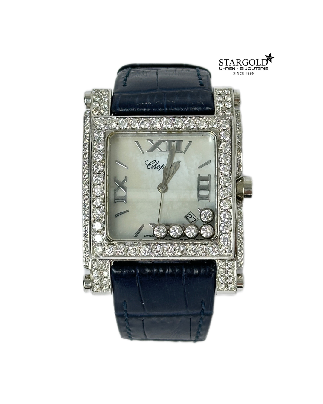 Chopard Damenuhr mit gefassten Diamanten - 283577-1002