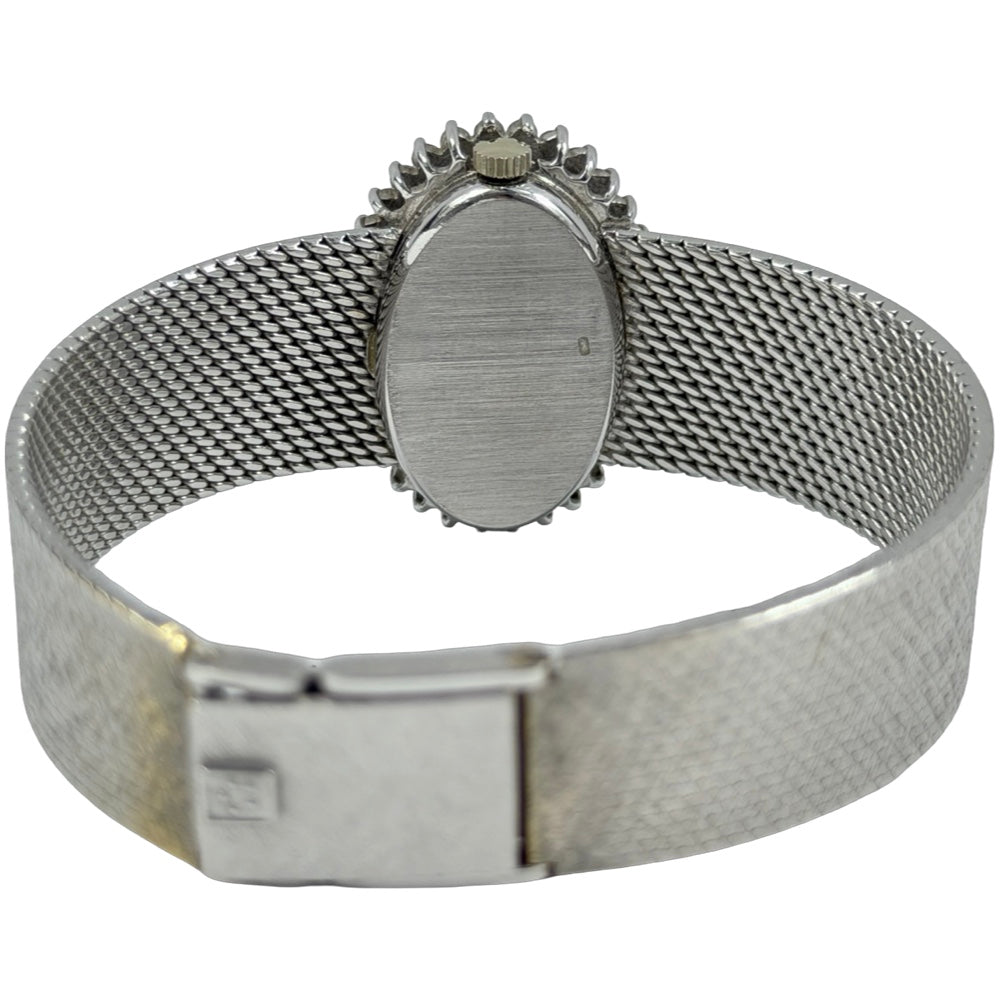 Eterna 18K Weissgold mit Diamanten Damenuhr