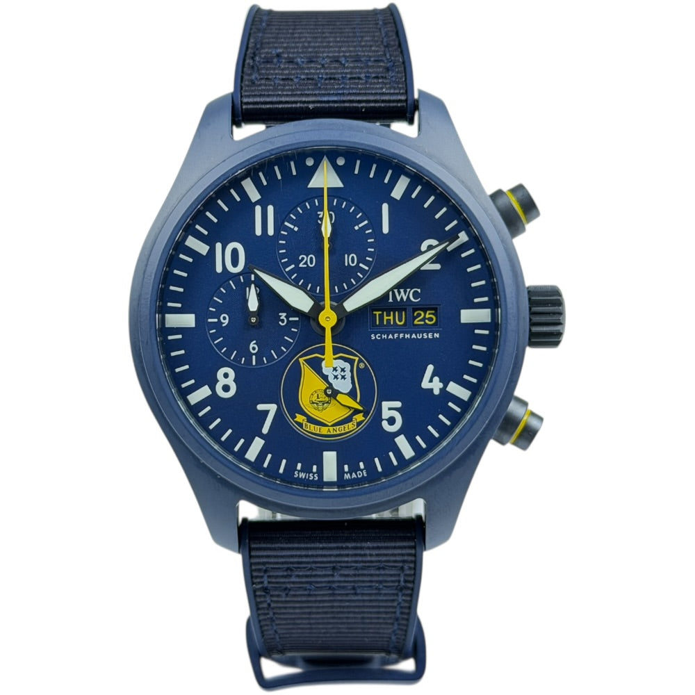 IWC Fliegeruhr Chronograph Blue Angels Edition - IW389109 auf Stargold.ch erhältlich.