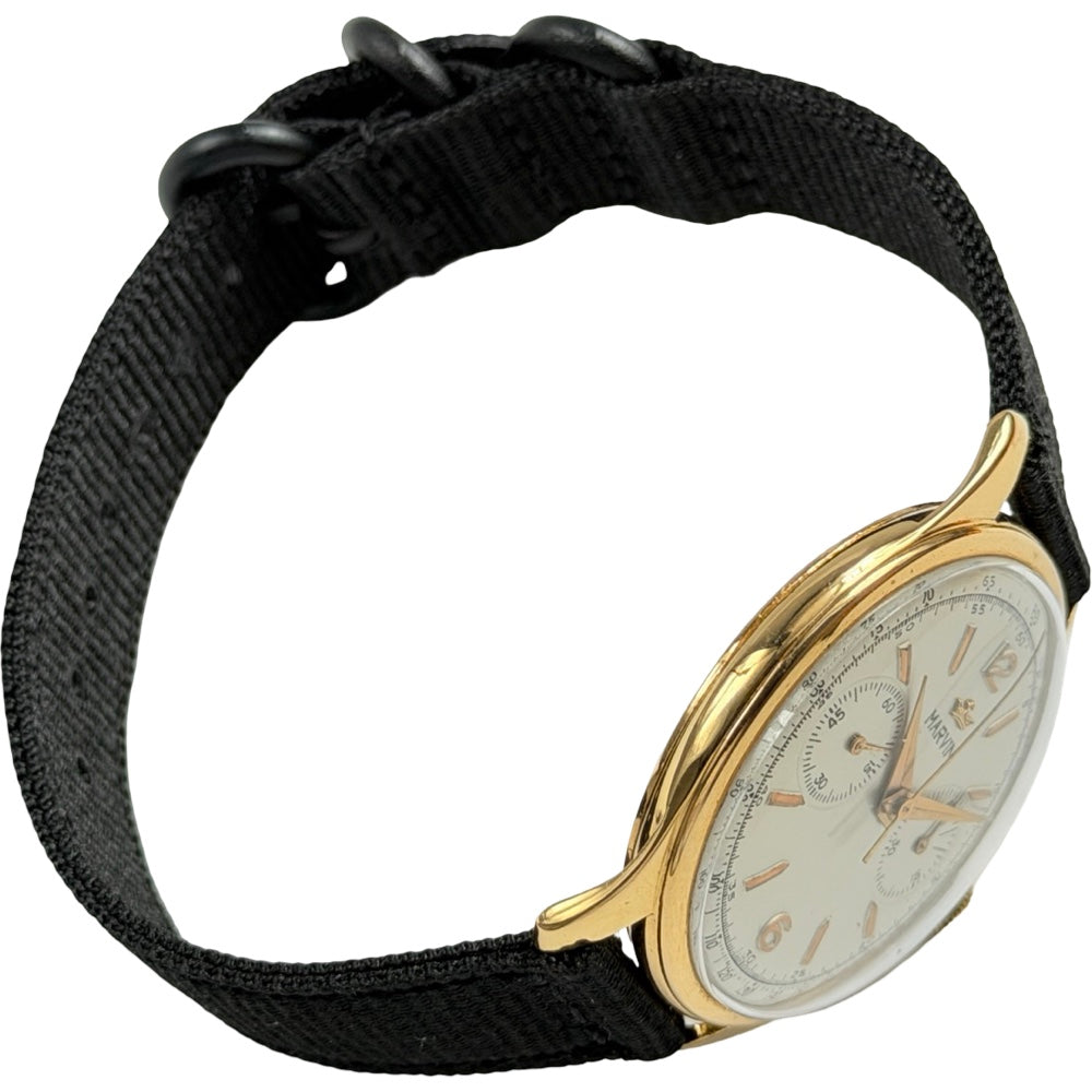 Marvin Handaufzug Chronograph Vintage Gold