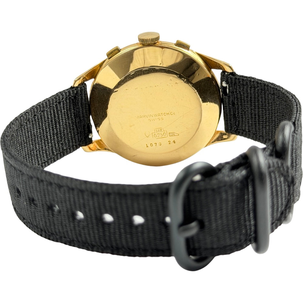 Marvin Handaufzug Chronograph Vintage Gold