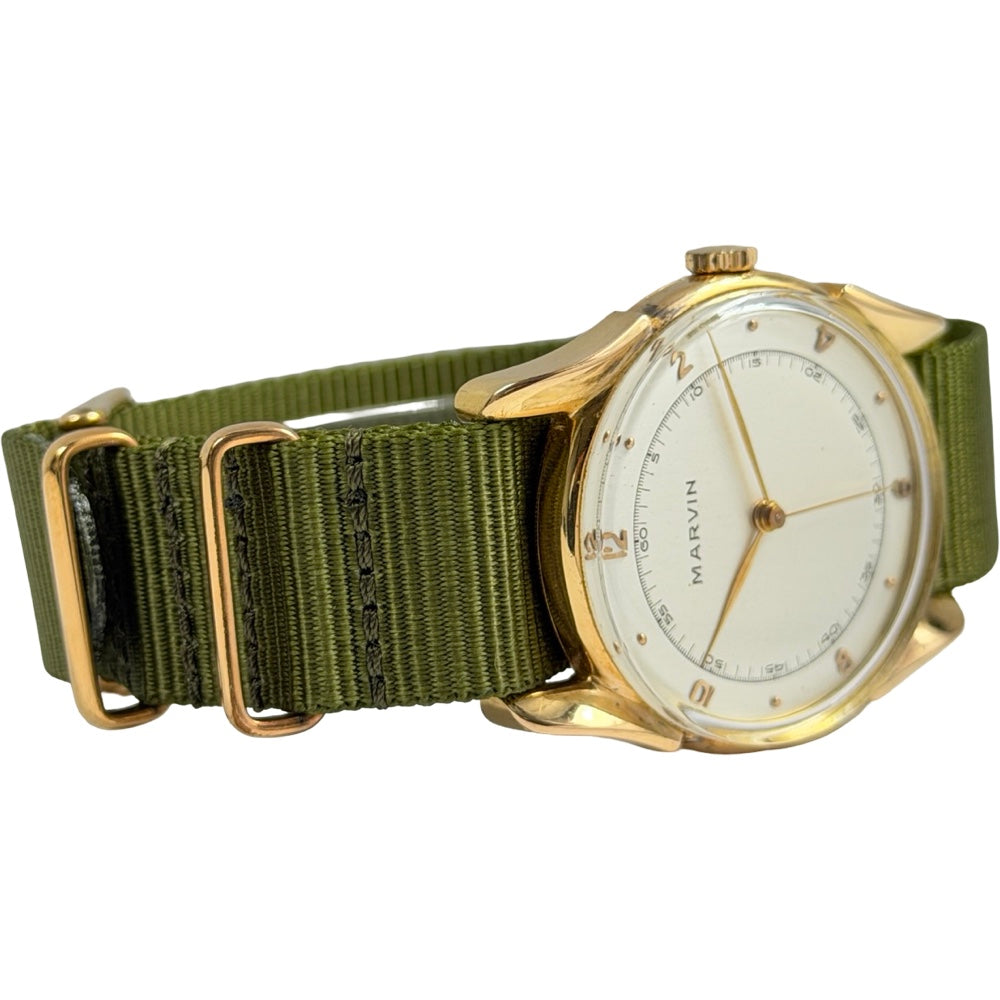 Marvin Handaufzug Vintage Gold