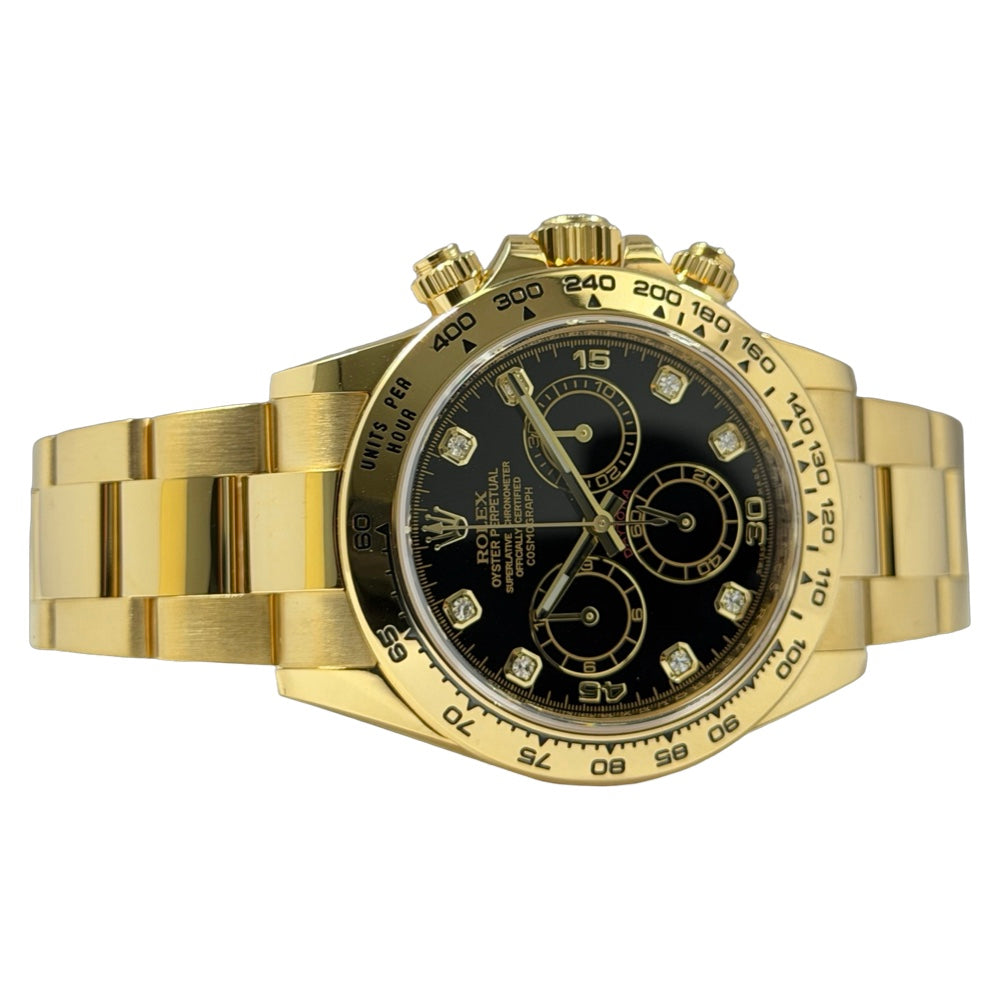 Rolex Cosmograph Daytona Schwarz Diamanten - 116508