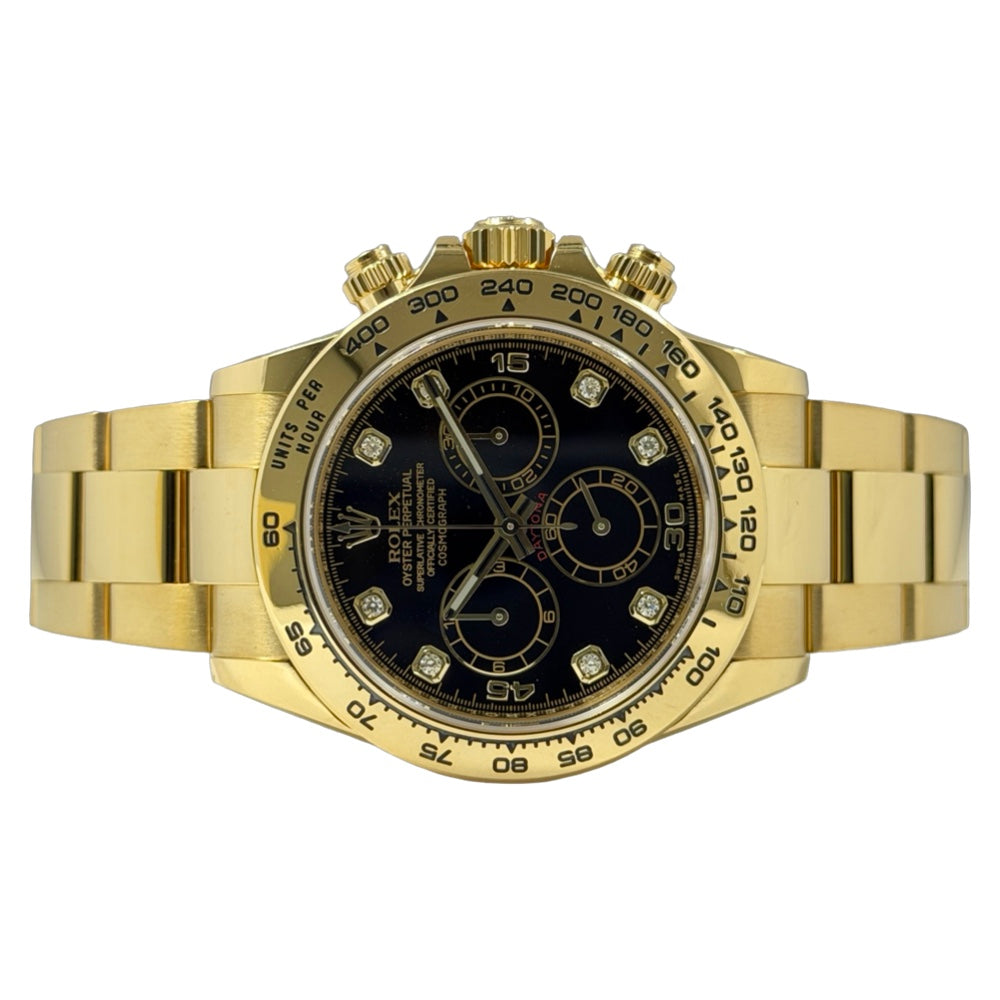 Rolex Cosmograph Daytona Schwarz Diamanten - 116508