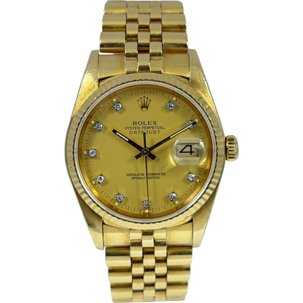 Rolex Datejust 18K Gold - 16018 auf Stargold.ch erhältlich.