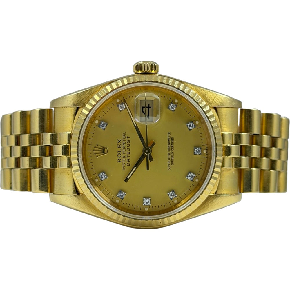 Rolex Datejust 18K Gold - 16018