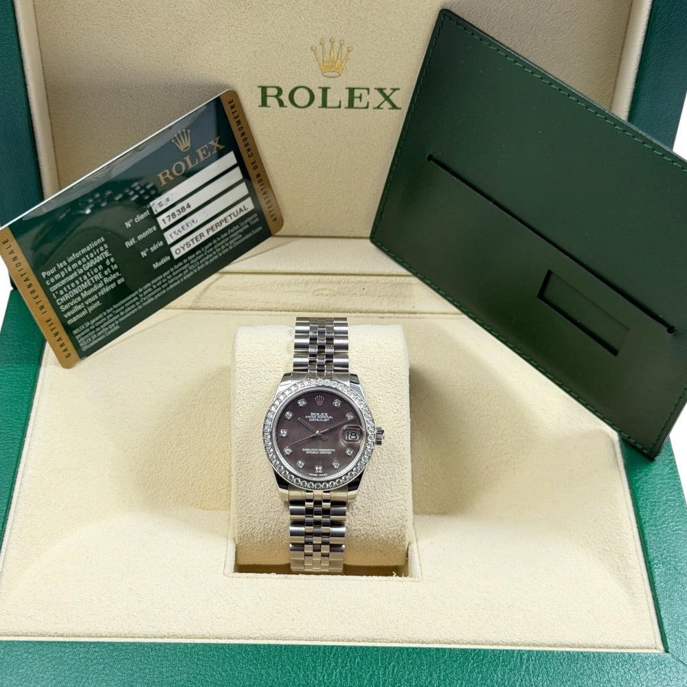 Rolex Datejust 31 Tahitian MOP Diamond - 178384